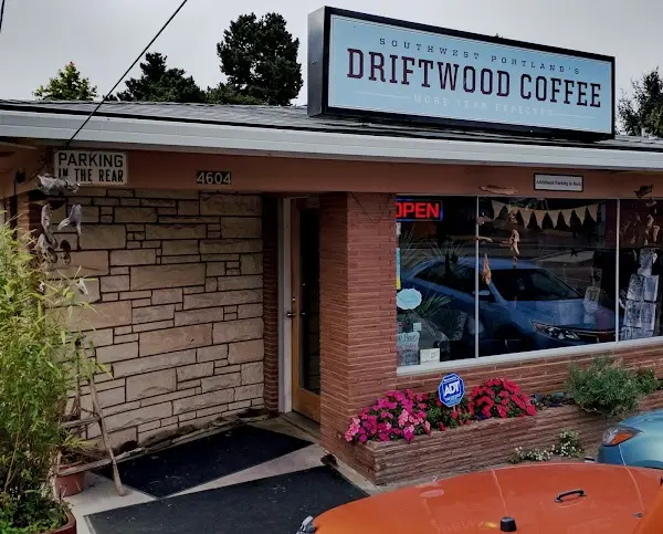 Coffee preparation at Driftwood Coffee in Portland, Oregon
